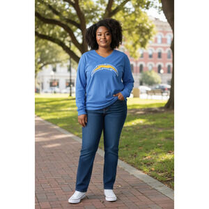 Fanatic Women's Charger( 67 Walsh) Graphic Long Sleeve V-neck T-shirt  Size: XL